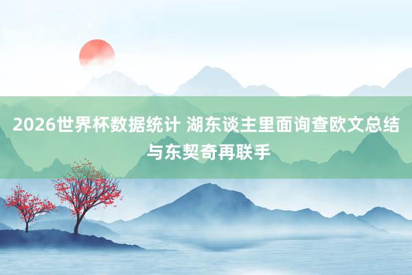 2026世界杯数据统计 湖东谈主里面询查欧文总结 与东契奇再联手
